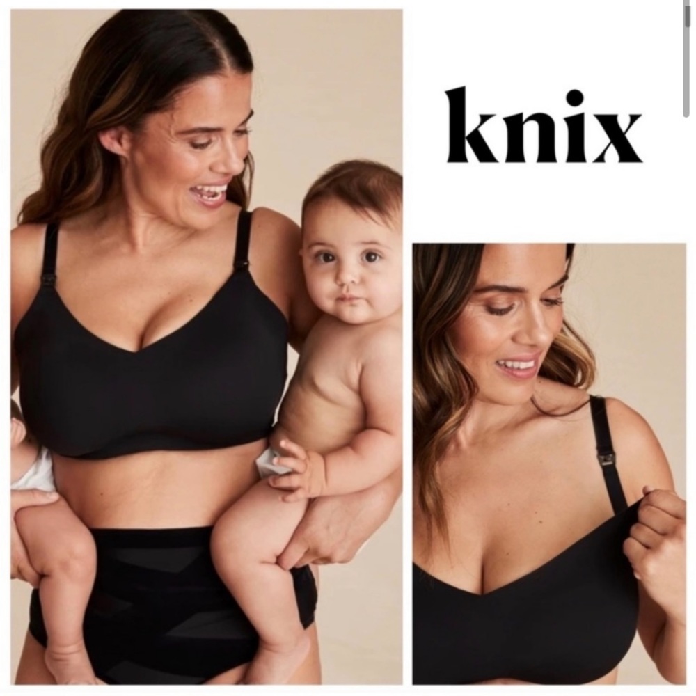 Knix black leakproof nursing bra